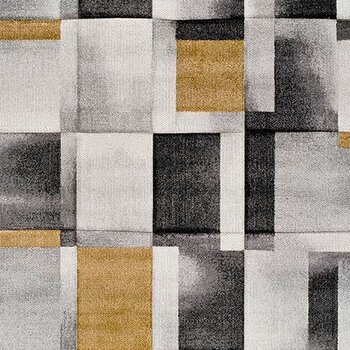 Alfombras 100% Polipropileno HEAT-SET FRISÈ Alfombra geométrica compo abstracta gris 160x230